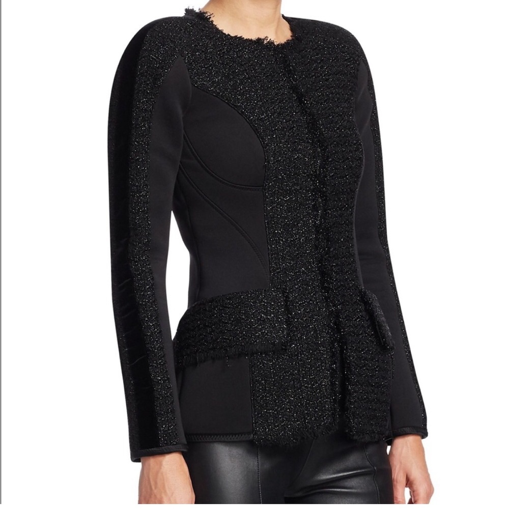 Alexander Wang Tweed Scuba Coat Wore Once